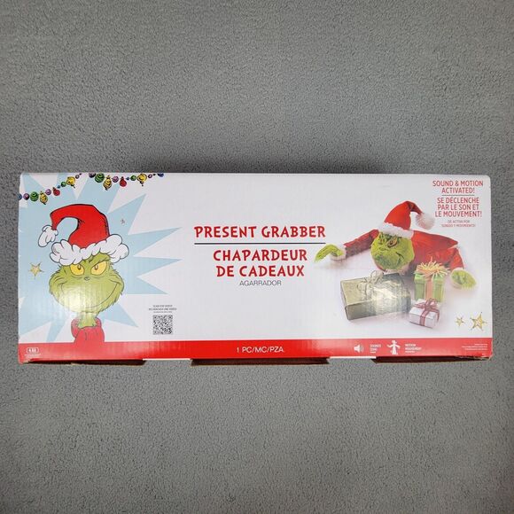 Dr. Seuss Other - Grinch Santa Christmas Decoration Indoor 1.6ft Animatronic Present Grabber
